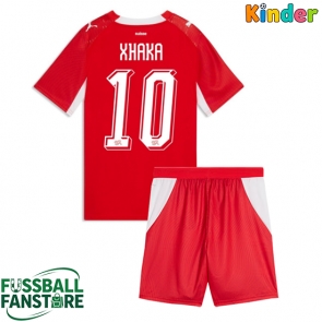 Schweiz Granit Xhaka #10 Replik Heimtrikot Kinder WM 2026 Kurzarm (+ Kurze Hosen)